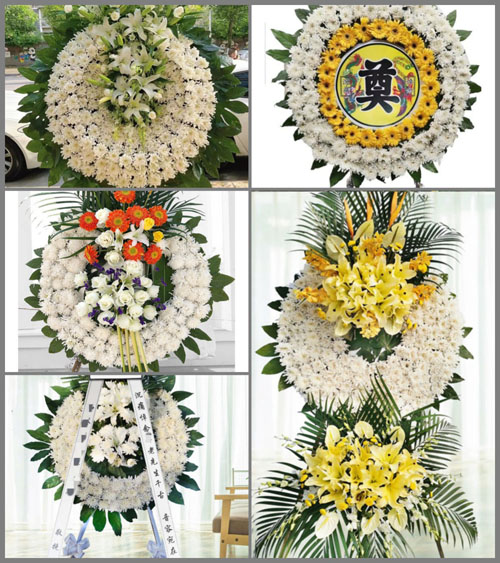 安徽六安市霍山县上土市镇古佛堂村花圈速递